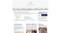 Desktop Screenshot of diamonddumpsters.com